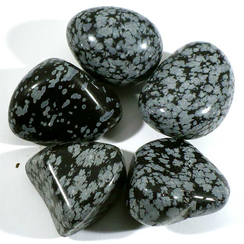 Pierre D'obsidienne Flocon De Neige - 3.55 Carats - Provenance Afrique - Neuf Avec étiquette